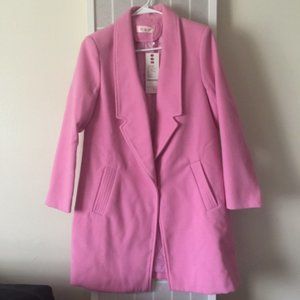 Pink Coat winter women Trench Pink Coat